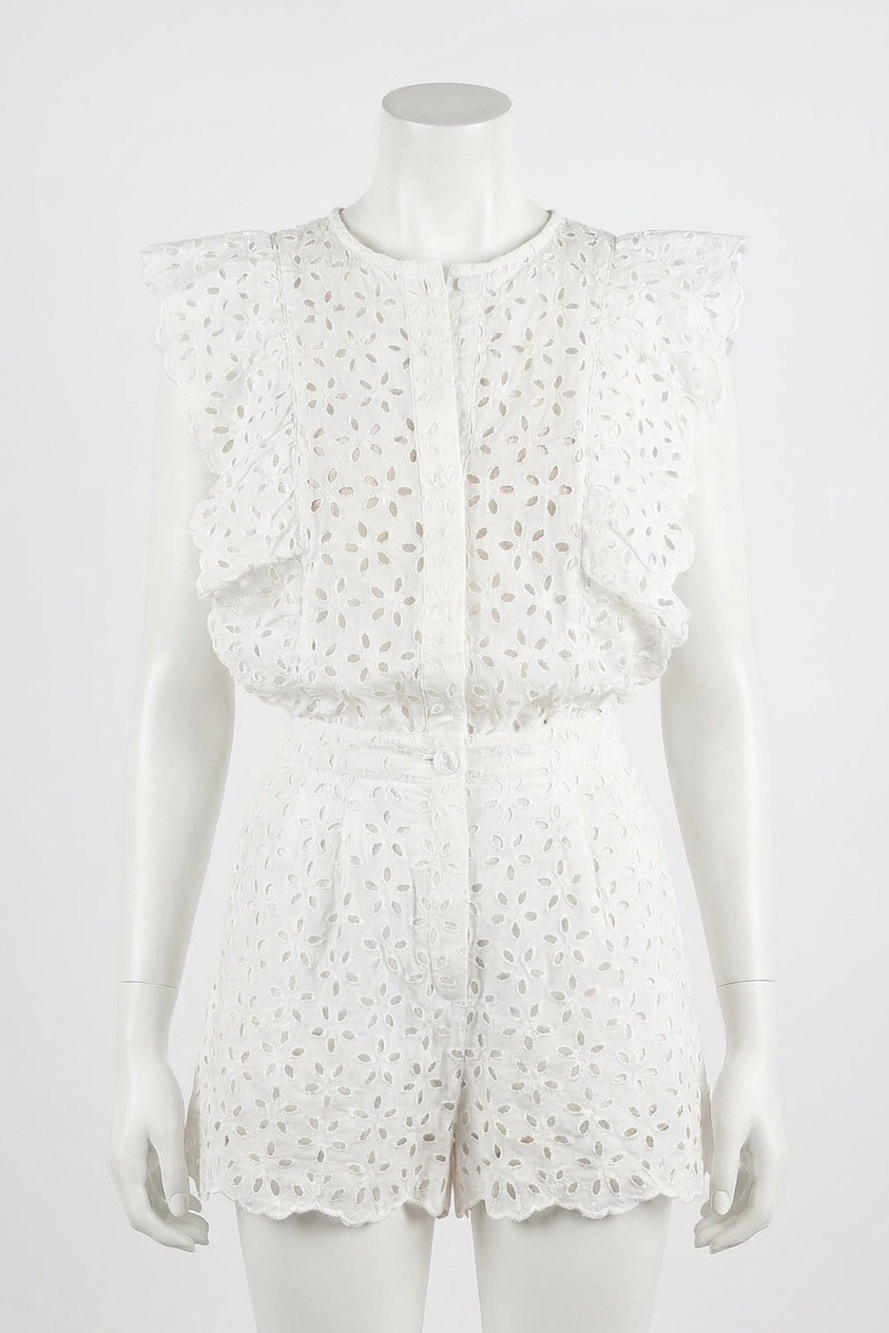 NEW ESSENTIEL ANTWERP damana crew neck top in white